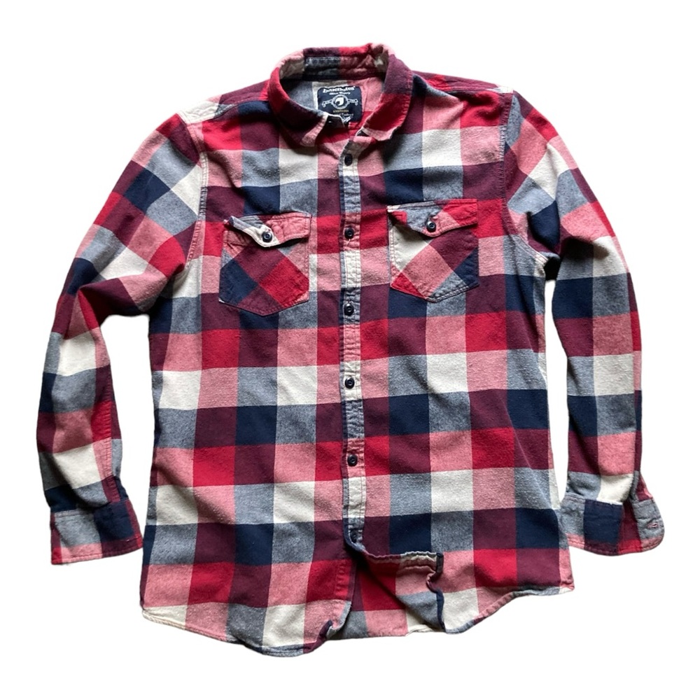 Men’s Large Bluenotes Button Up Plaid Shirt